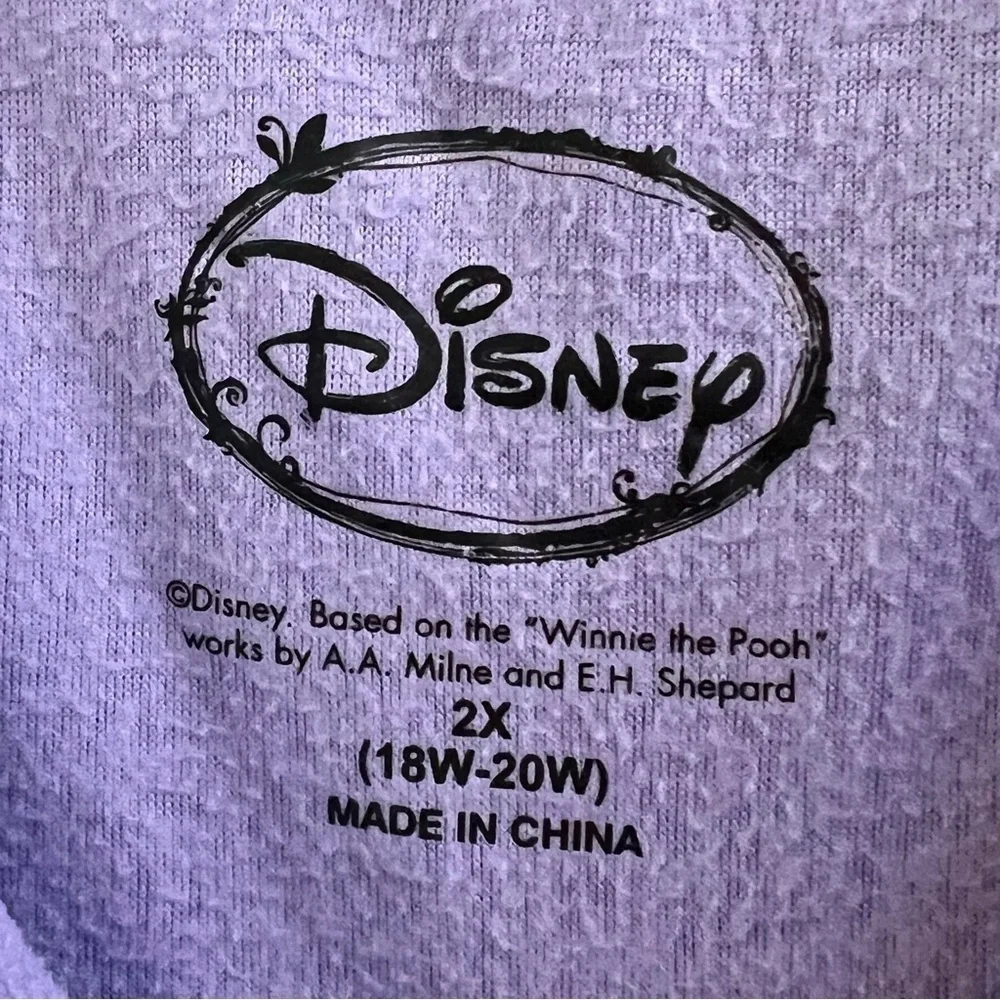 Disney Eyeore blue purple sleep top - Picture 4 of 5